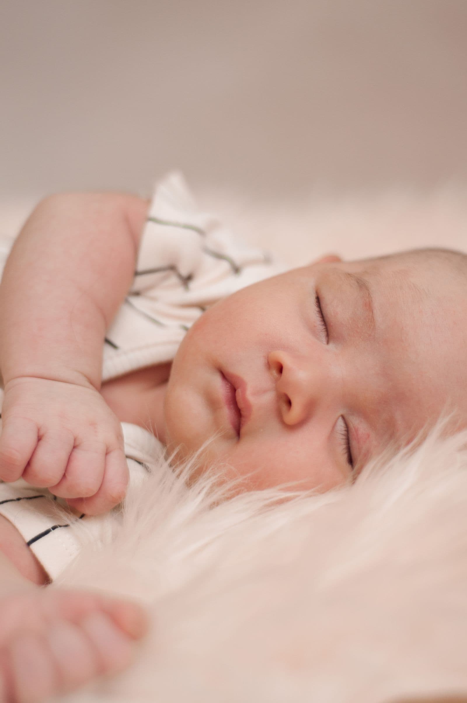 A baby sleeping peacefully